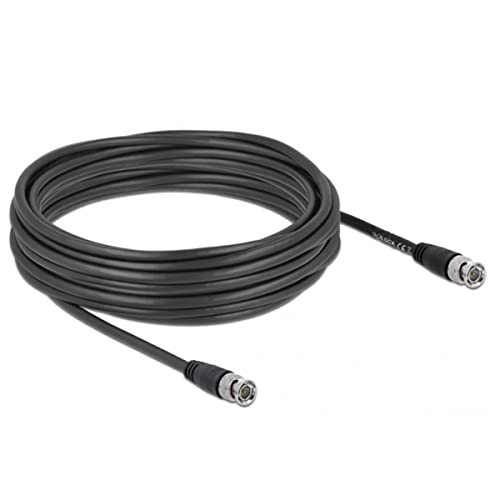DeLOCK - Videokabel - BNC (M) bis BNC (M) - 10,0m - Koax - Schwarz (80085)