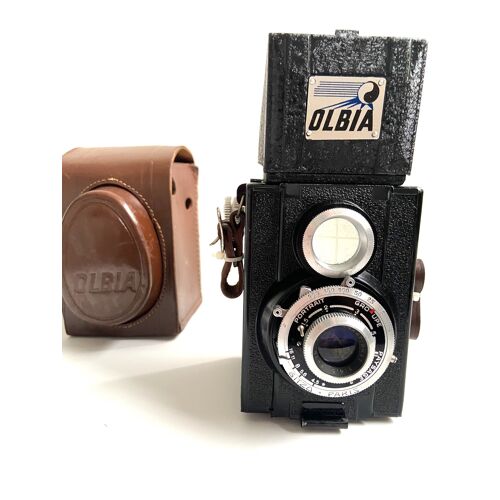 Ancien Appareil Photo Argentique Made in France OLBIA Gitzo Paris "Box" 1950
