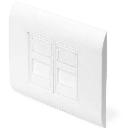 Digitus Boîtier vide pour modules Keystone, cadre de 80 x 80 mm, de type français