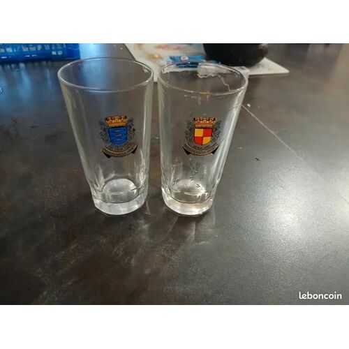 Lot 2 Verres Pastis Duval Sa Anisette