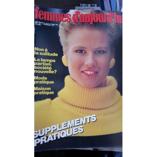 Femmes D'Aujourd'Hui N°40 De 1983 Suppléments Pratiques