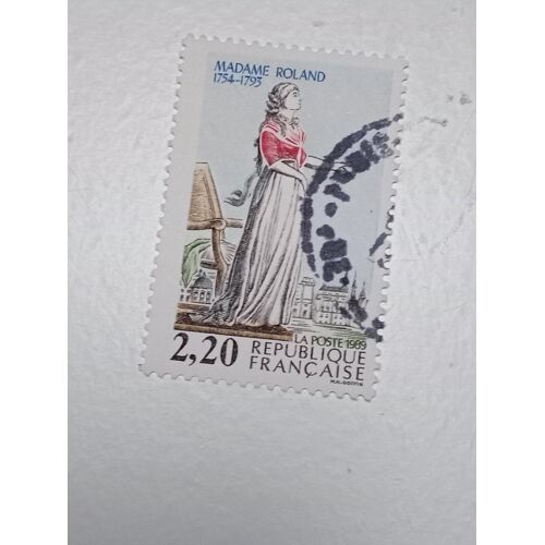 Timbre France 2,20 Oblitéré Yvert N° 2593 Revolution Madame Roland 1754 1793 De 1989 A