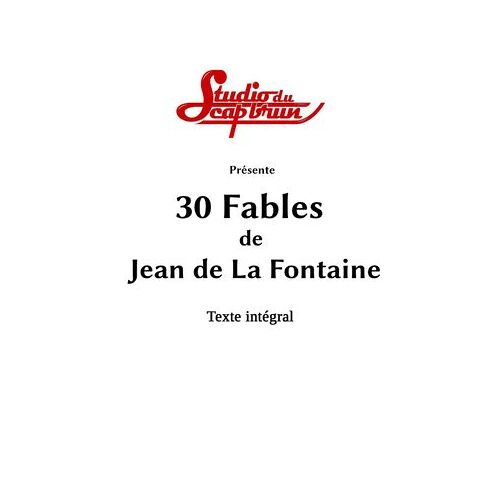 30 Fables De Jean De La Fontaine