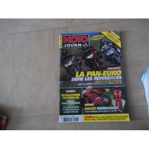 Moto Journal 1523 De 2002 Bmw R1150 Rt,Honda St 1300 Pan European Luxe,Yamaha Fjr 1300,Ktm 660 Supermoto Factory Replica,Bayle,