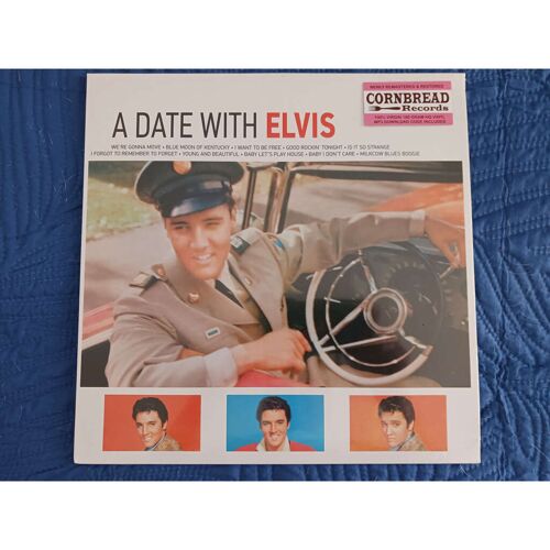 A Date With Elvis Lp 33 Tours 2017 Black Vinyl Noir Cornbread Records