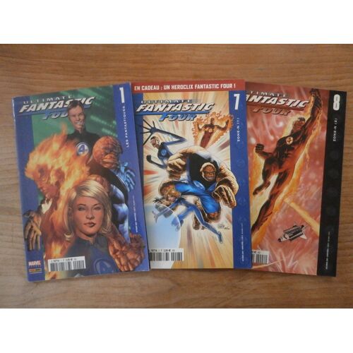 Lot 3 Bd Marvel - Ultimate Fantastic Four # 1 7 8 - Panini Comics - France