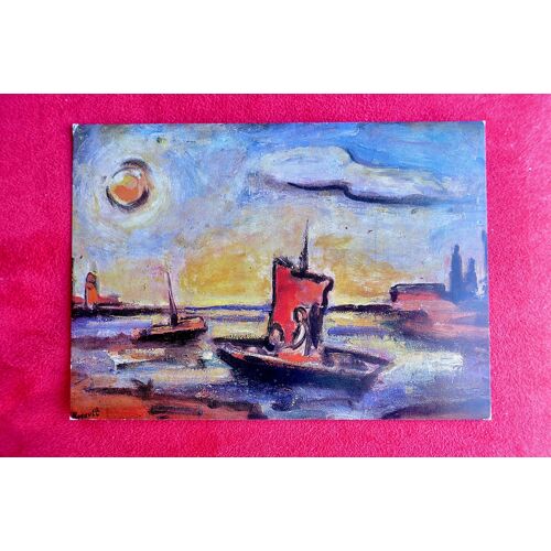 Carte Postale Art, Peinture. Tableau Georges Rouault. Paysage Biblique. Musée De L Annonciade. Saint Tropez.