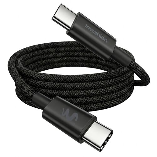imoshion Câble USB-C vers USB-C Tressé 100 W 1 mètre Noir