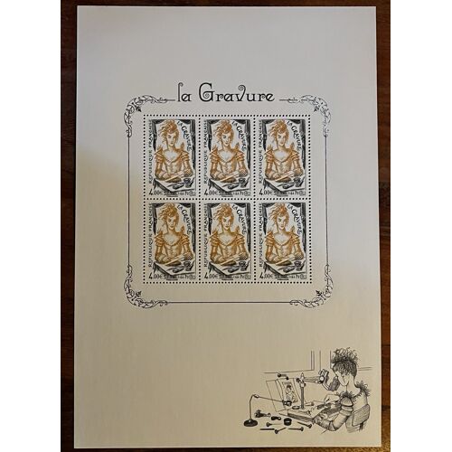 Métier D'Art : La Gravure Bloc Feuillet 150 Année 2020 N° 5408a Yvert Et Tellier Luxe
