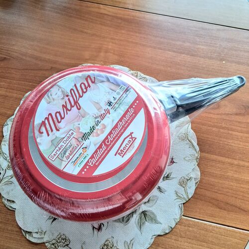 Double Poêle À Tortilla Maxiflon Menax ¿ Antiadhésive Greblon Sans Pfoa ¿ Made In Italy ¿ Neuve