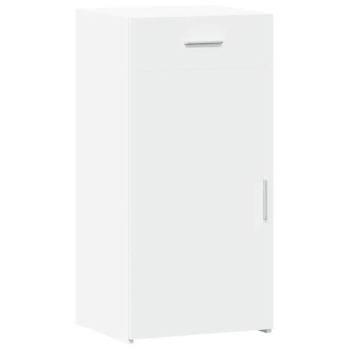 Buffet bahut commode armoire meuble de rangement organisateur cuisine salle de séjour salon 45 x 42,5 x 93 cm bois d'ingénierie blanc 02_0030316