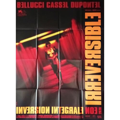 Irréversible (Inversion Intégrale) - Véritable Affiche De Cinéma Pliée - Format 120x160 Cm - De Gaspar Noé Avec Monica Bellucci, Vincent Cassel, Albert Dupontel - 2002 Ressortie 2020