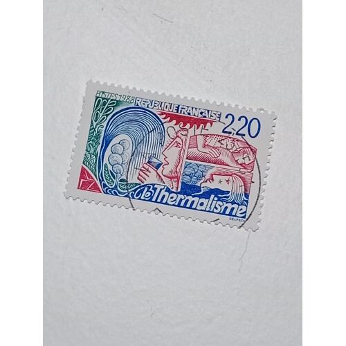 Timbre France 2,20 Oblitere Yvert N° 2556 Le Thermalisme De 1988