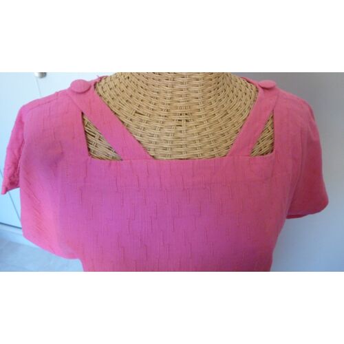 Robe Rose Fait Main 40