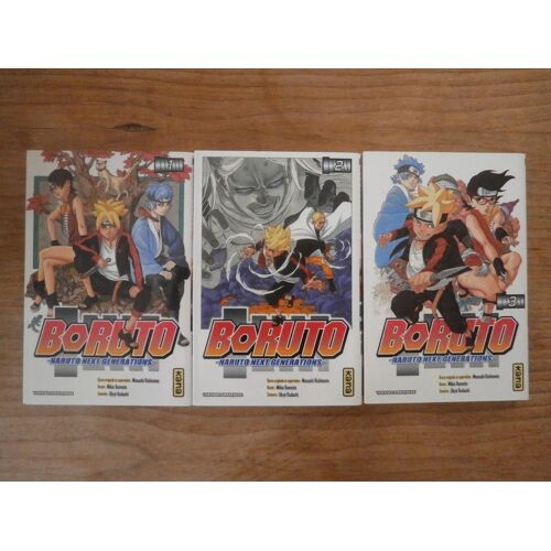 Lot Manga - Boruto Naruto Next Generations Tome 1 2 3 - Kana Vf