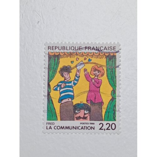 Timbre France 2,20 Yvert N° 2506 Bande Dessinee Fred Oblitéré De 1988
