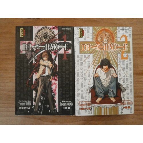 Lot Manga Vf - Death Note - Tome 1 2 - Ohba/Obata - Kana
