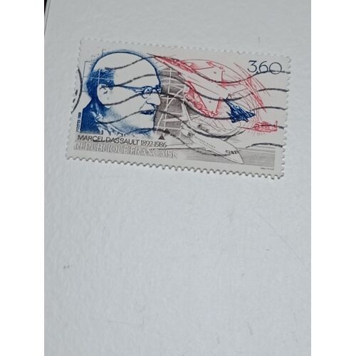 Timbre France 3,60 Yvert N° 2502 - Marcel Dassault 1892-1986 Oblitéré - De 1988