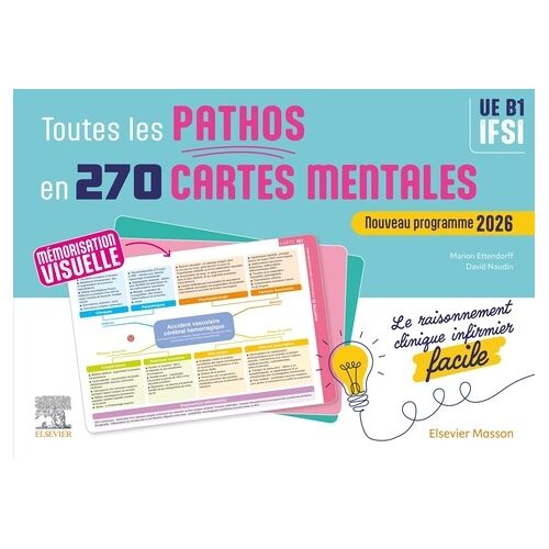 Toutes Les Pathos En 270 Cartes Mentales - Le Raisonnement Clinique Infirmier Facile