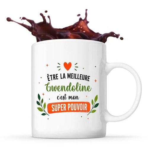 Planetee Mug Meilleure Gymnaste Super Pouvoir Tasse Café Céramique Cadeau Femme Anniversaire Noël Maman Collègue