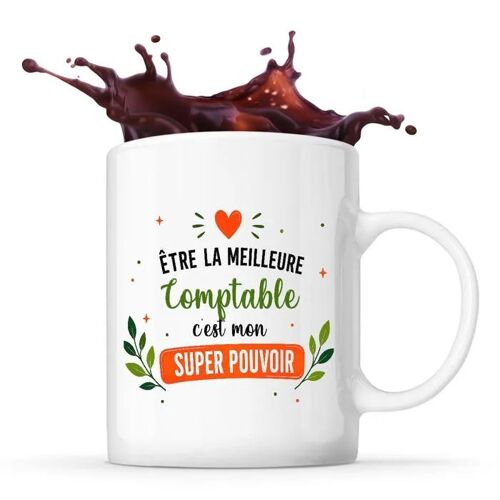Planetee Mug Meilleure Conductrice Poids Lourd Super Pouvoir Tasse Café Céramique Cadeau Femme Anniversaire Noël Maman Collègue