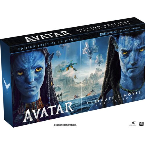 Avatar - Collection 3 Films : Avatar + Avatar : La Voie De L'eau + Avatar : De Feu Et De Cendres - Édition Prestige - 4k Ultra Hd + Blu-Ray + Blu-Ray Bonus