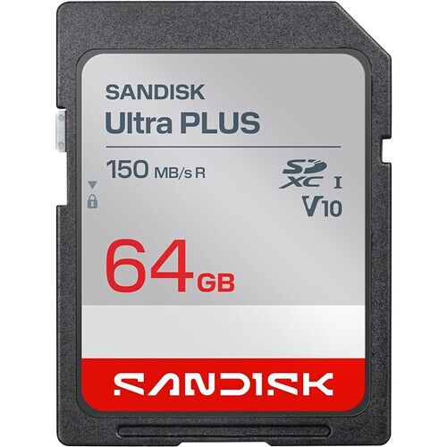 Carte mémoire SD Sandisk SDXC Ultra Plus 64 Go UHS-I
