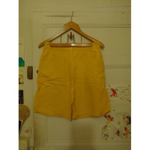 Short Bermuda Jaune 36 S Vintage Années 80 Tilber.