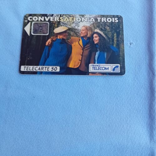 Carte Téléphonique " Conversation À Trois" , 50 Unités