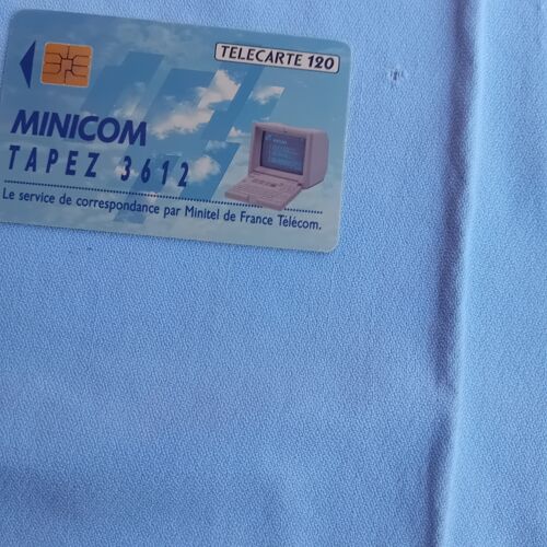 Carte Téléphonique "Minicom , Tapez 3612" , 120 Unités , 10/92