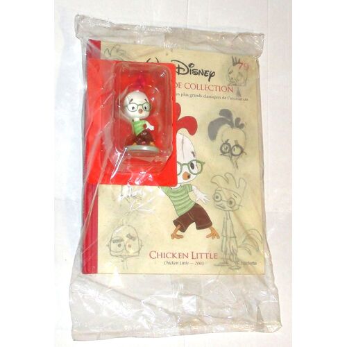 Figurine Chicken Little Poussin Disney + Livre Histoires Et Secrets Collection Résine Animation 2005 Hachette N°79