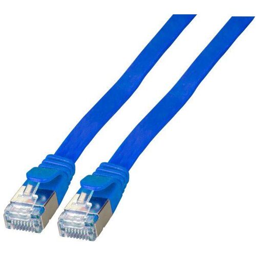 EFB RJ45 Flachpatchkabel U/FTP, Cat.6A, PVC, 0.15m, blau