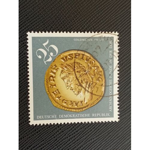 Timbre Allemagne - Rda Y T 1860 Monnaie D'Or Romaine De Tétricus (270-273) 1976 (040710 )