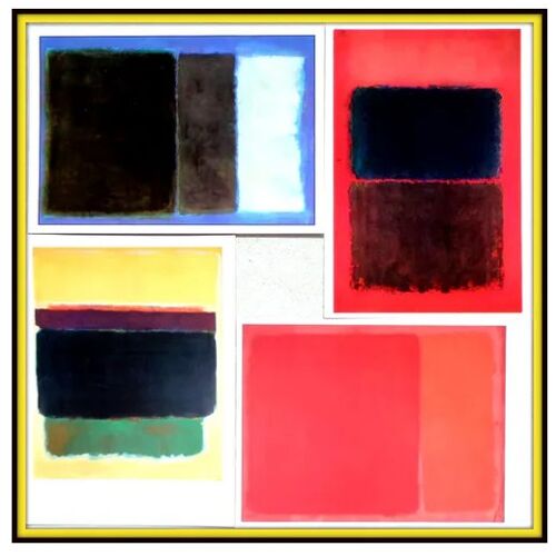 Rothko Mark Lot Cartes Postales Tableaux Peinture