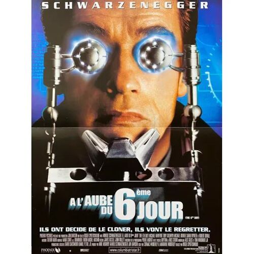A L Aube Du 6 Ème/ Sixième Jour - Véritable Affiche De Cinéma Pliée - Format 40x60 Cm - De Roger Spottiswoode Avec Arnold Schwarzenegger, Michael Rapaport, Tony Goldwyn , Michael Rooker - 2000