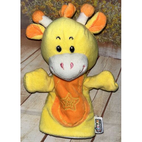 Doudou girafe jeux 2 momes marionnette jouet bébé enfant 