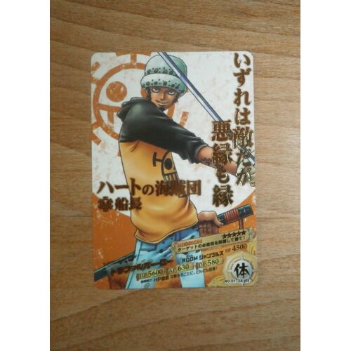 Carte Rare One Piece - Ar Carddass # 01-38 R (Trafalgar Law) - Bandai Japan 2011
