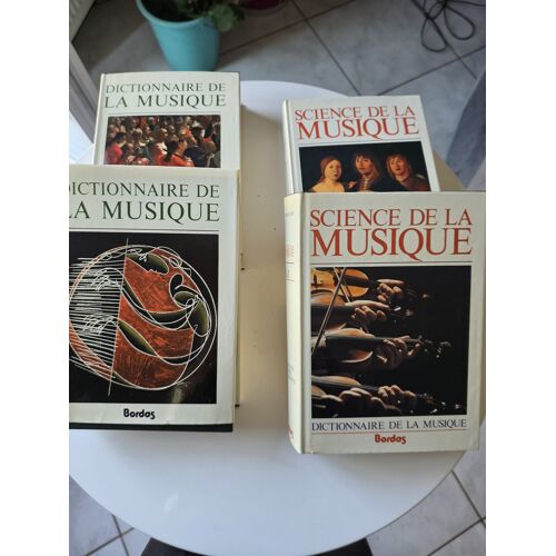 Marc Honegger - Dictionnaire De La Musique (T1 Et T2 )+ Science De La Musique : Techniques, Formes, Instruments (T1 Et T2) - Ed. Bordas
