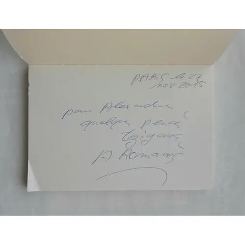 Alexandre Romanès Un Peuple De Promeneurs Avec Un Envoi Autographe Signé 2015 Nrf Gallimard