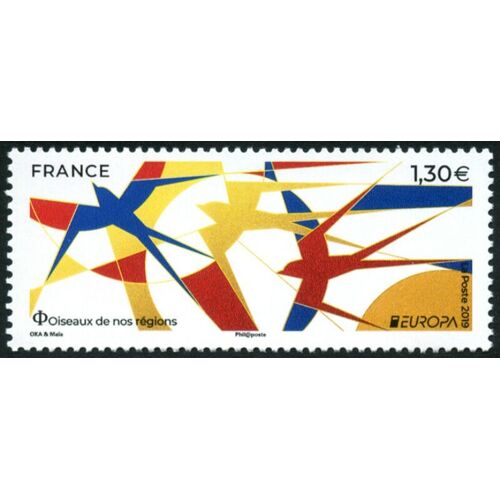 Europa : Faune : Oiseaux Nationaux Année 2019 N° 5320 Yvert Et Tellier Luxe