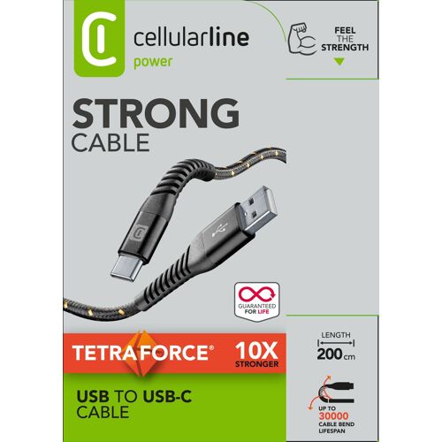 Cellularline Tetra Force Cable 200cm - USB-C