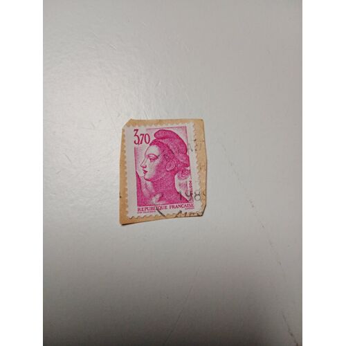 Timbre France Oblitéré 3,70 Yvert N° 2486 Type Liberte De Delacroix Rose De 1987 +