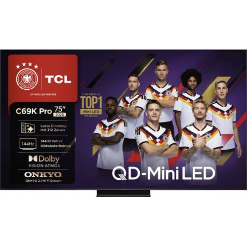 TCL 75C69K Pro 75" 4K Ultra HD Smart TV Wifi Noir