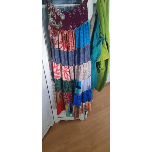 Jupe Longue Style Volanté Smocks À La Taille