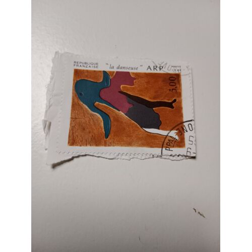 Timbre France 5,00 Oblitéré Yvert N° 2447 La Danseuse, De Jean Arp.De 1986 B