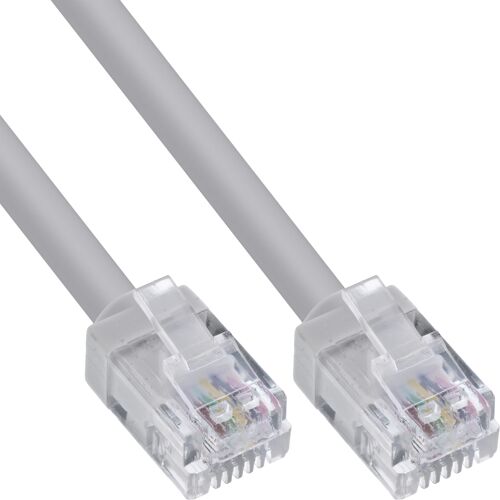 InLine 18749 câble de téléphone 20 m Gris