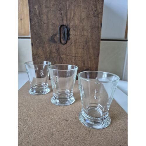 Lot De 3 Verres "Abeille La Rochère"