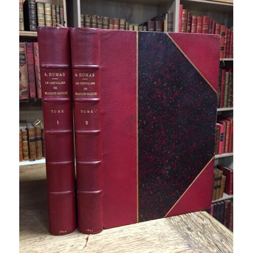 Alexandre Dumas, Julien Le Blant (Illus.), « Le Chevalier De Maison-Rouge » - 2 Volumes.