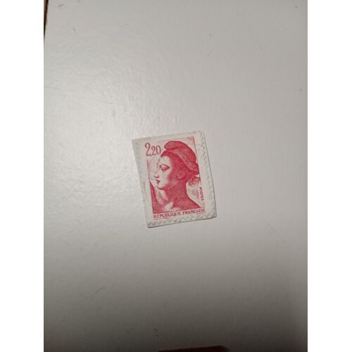 Timbre France 2,20 Yvert N° 2376 Gandon Liberte Delacroix Rouge De 1985 S