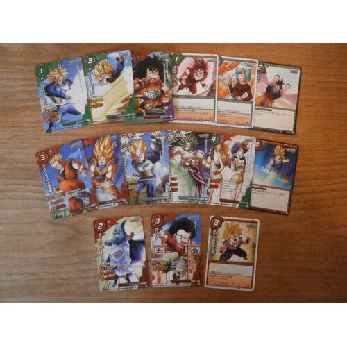 Lot 15 Cartes Miracle Battle Carddass - J Heroes J1 J2 J3 - Dragon Ball Kai Set - Bandai Japan